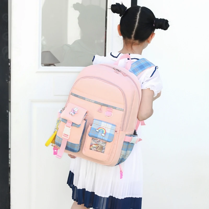 Ransel Sekolah Tas Buku Dasar Lucu Ransel Perjalanan Laptop untuk Ransel Remaja Perempuan Tas Daypack Kasual Siswa