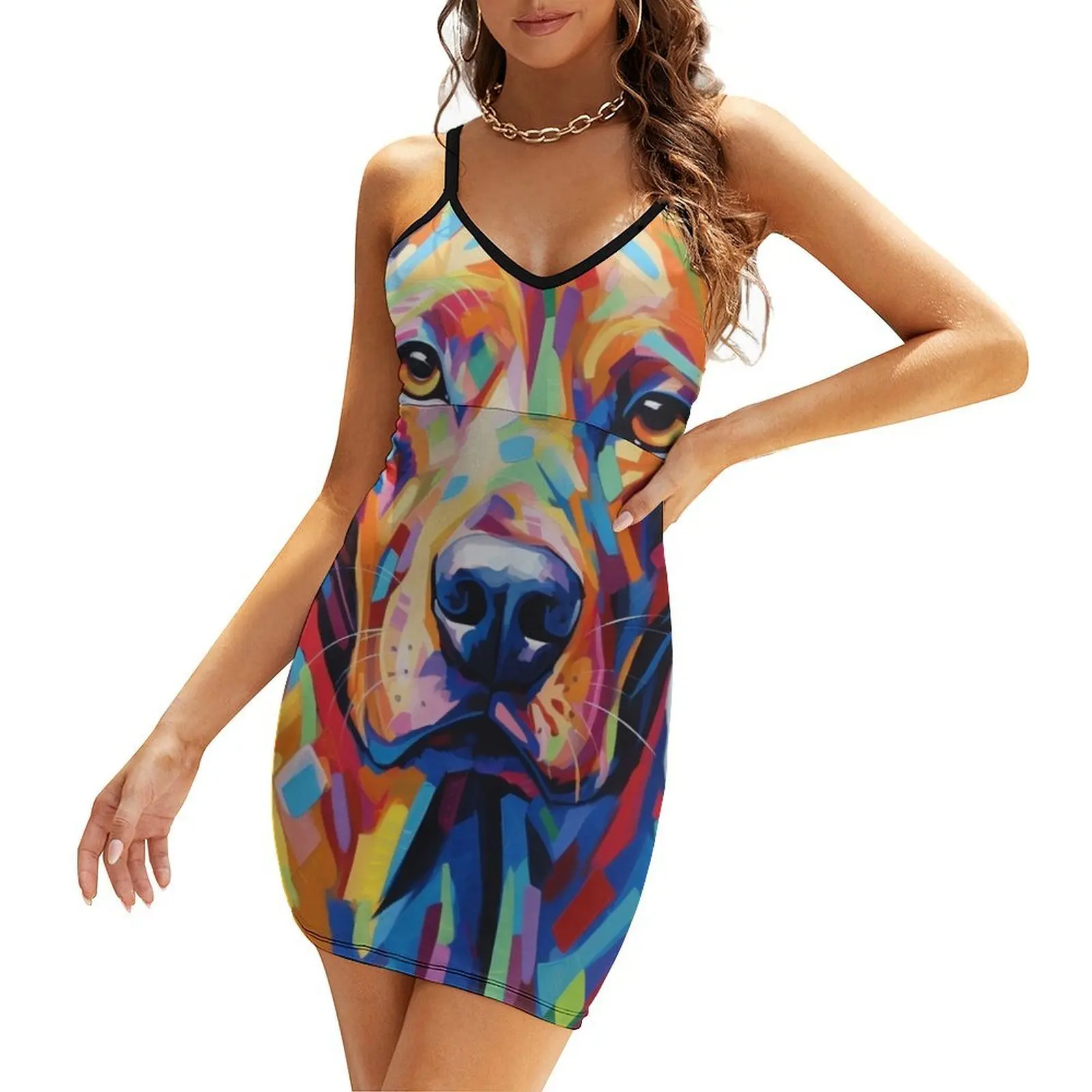 

Rhodesian Ridgeback Wonder, Captivating Hearts with Charm Sling Dress dresses summer Beachwear women's dresses luxury