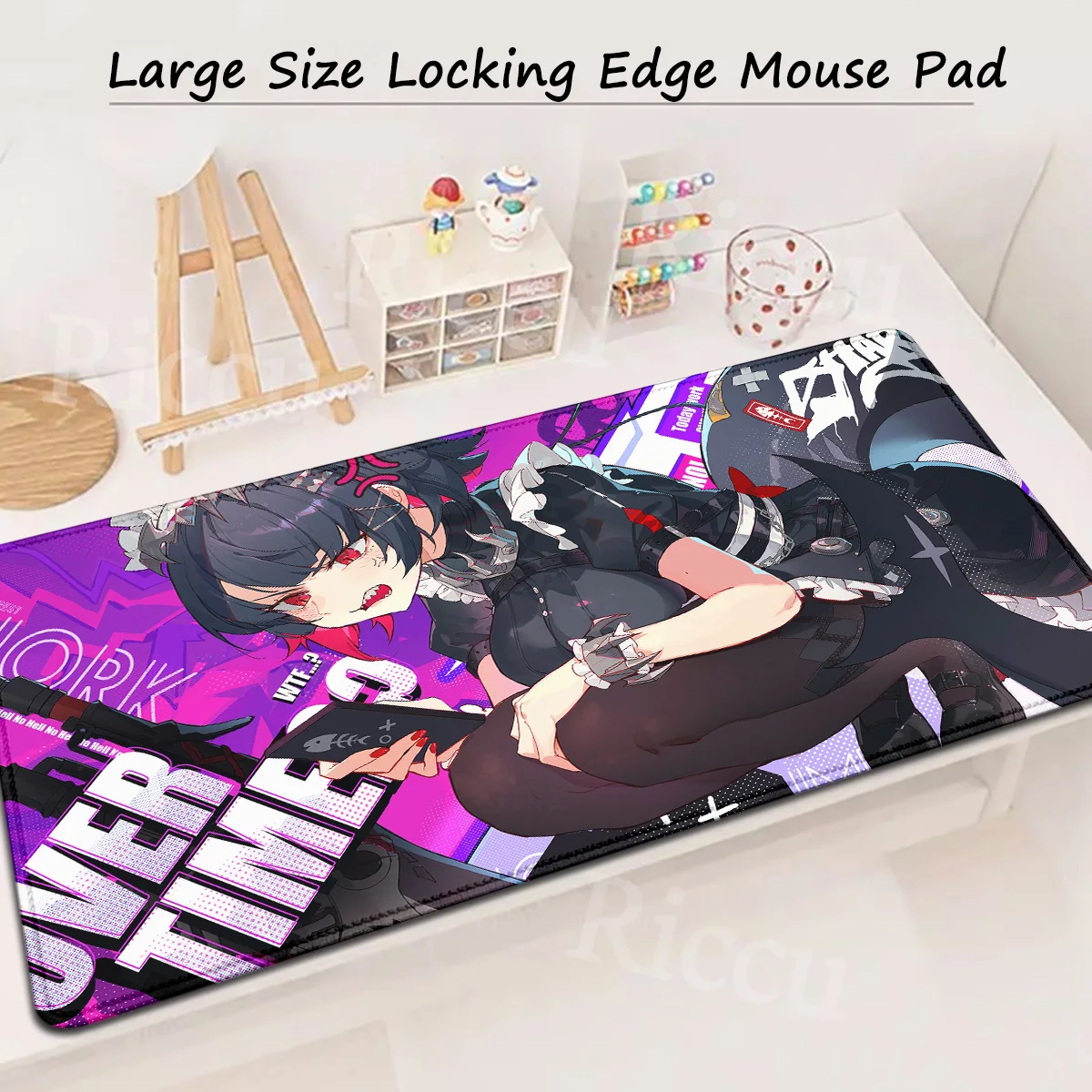 

900x400mm Anime Cartoon Gaming Mouse Pad Zenless Zone Zero Table Pad XXL Lock Edge Keyboard Mice Mat Office Accessories E-sports