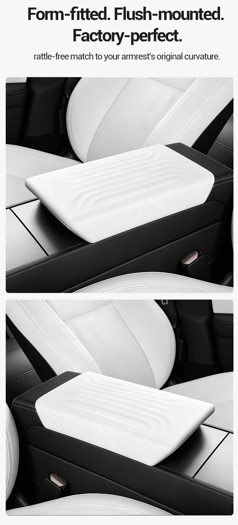 Für Tesla Model Y YL Juniper Model 3 Highland TPE Armlehnenabdeckung Weiche Hülle Mittelarmlehnen-Polster Kratzschutz 2026 Zubehör – Detail 6