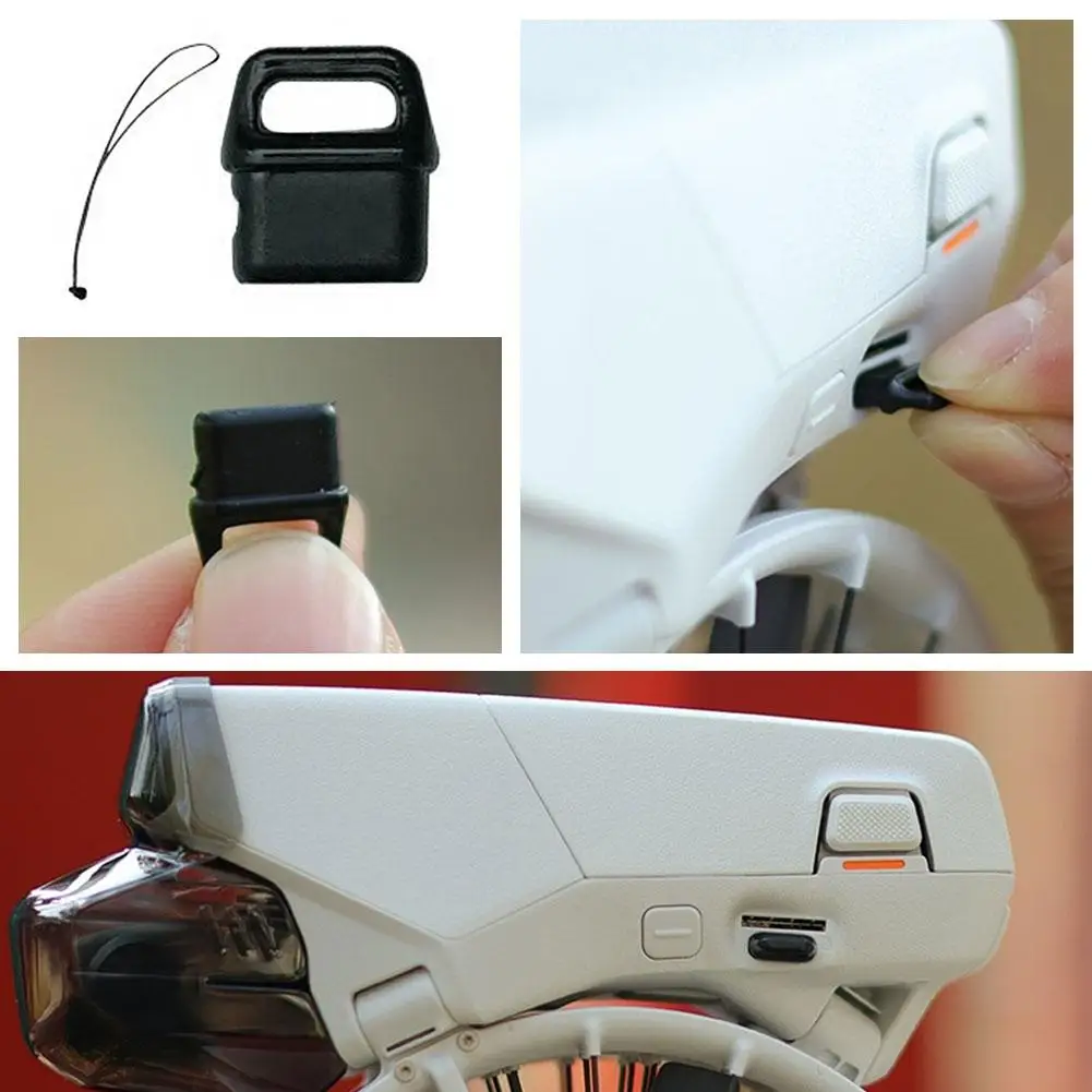 For DJI Flip Charging Port Dust Plug With Lanyard Silicone Port Protection Accessories Cover Drone Charging Dust X1M0