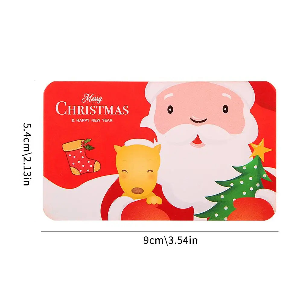 20 قطعة بطاقة خدش عيد الميلاد الكرتونية التفاعل بين الوالدين والطفل خدش متعة بطاقة مكتوبة بخط اليد للطلاب لتقوم بها بنفسك قسائم هدية #6