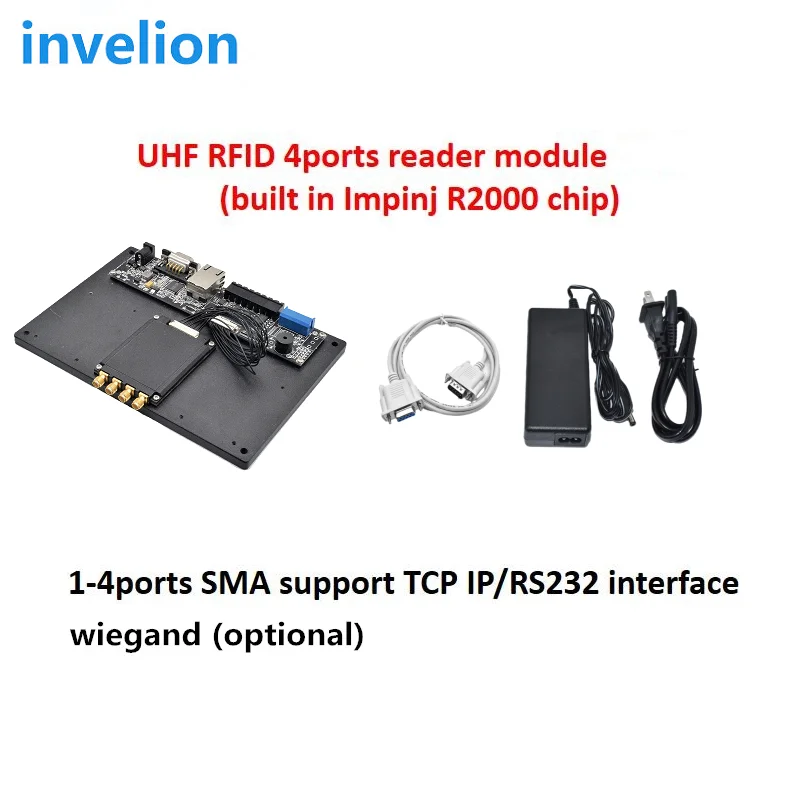 UHF RFID Reader Module Indy Impinj R2000/E710 TTL/RS232/TCP IP Interface Free C# SDK Source Code 1/2/4/8/16 ports RFID Module