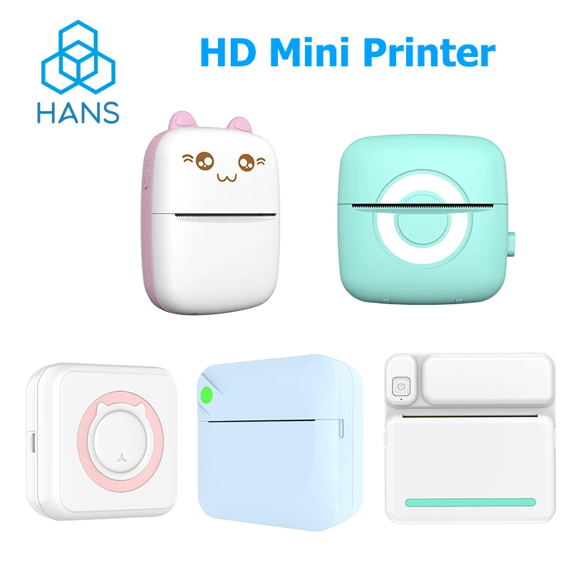 mini impressora termica portatil hd sem fio bluetooth gato bonito 57 mm foto etiqueta bolso faca voce mesmo impressao para ios android 01