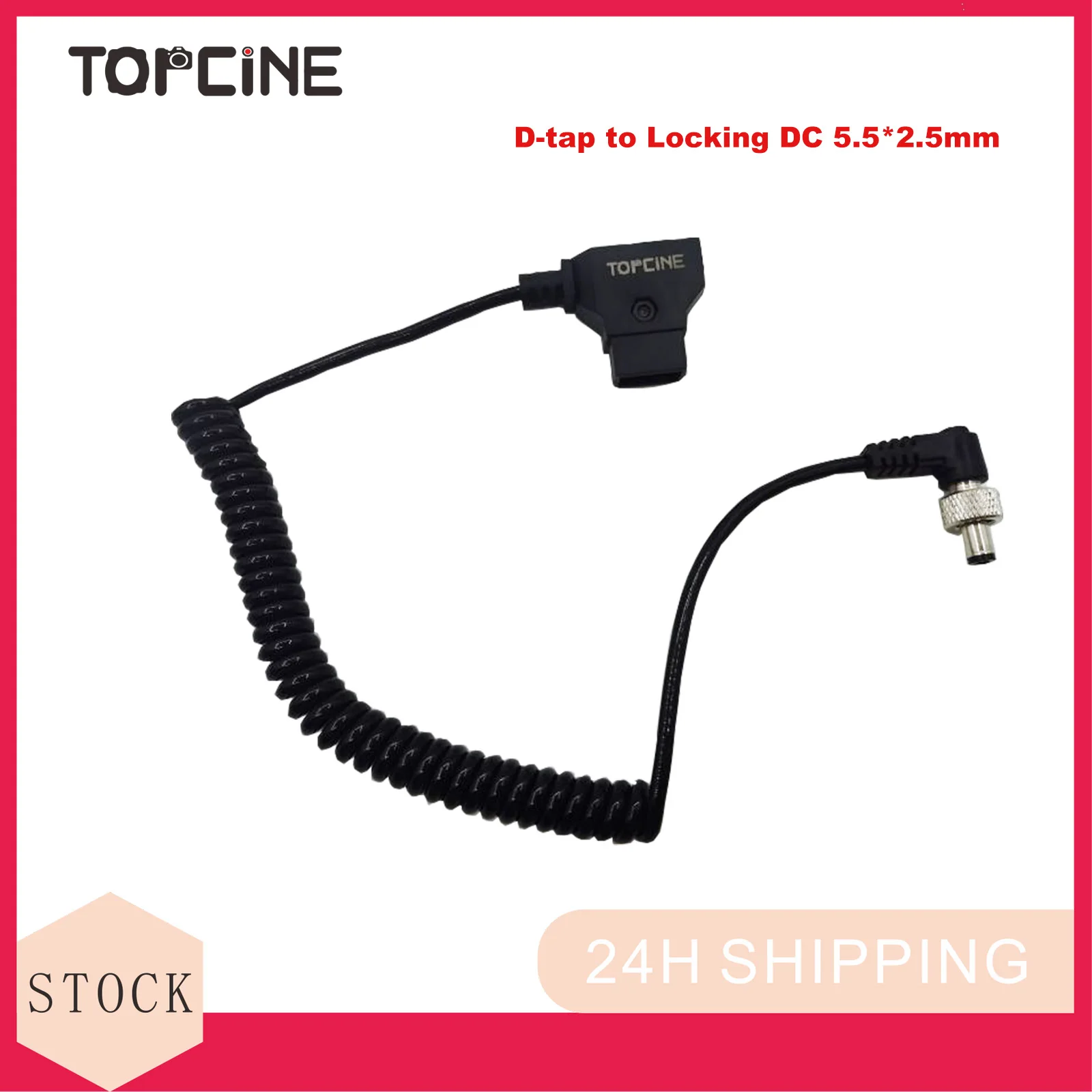 Topcine Dtap to DC 5.5x2.5mm Monitor Power Cable Compatible for LILLIPUT Feelworld Atomos/Ikan/Sony Monitor,Hollyland Mars 400s