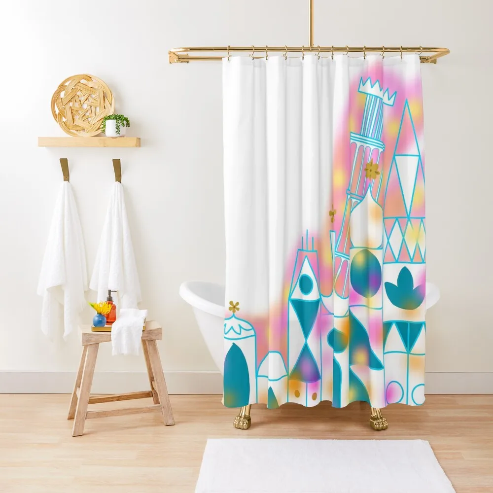 

it's a small world! Shower Curtain Shower Bath Shower Set Modern Accessory Bathrooms Waterproof Fabric Bathroom Curtain