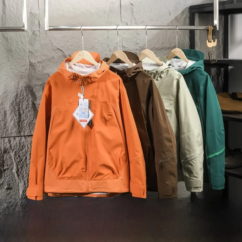 

Мужская демисезонная ветрозащитная и водонепроницаемая куртка-парка GARAGE MAN с капюшоном, полностью герметичная, повседневная
