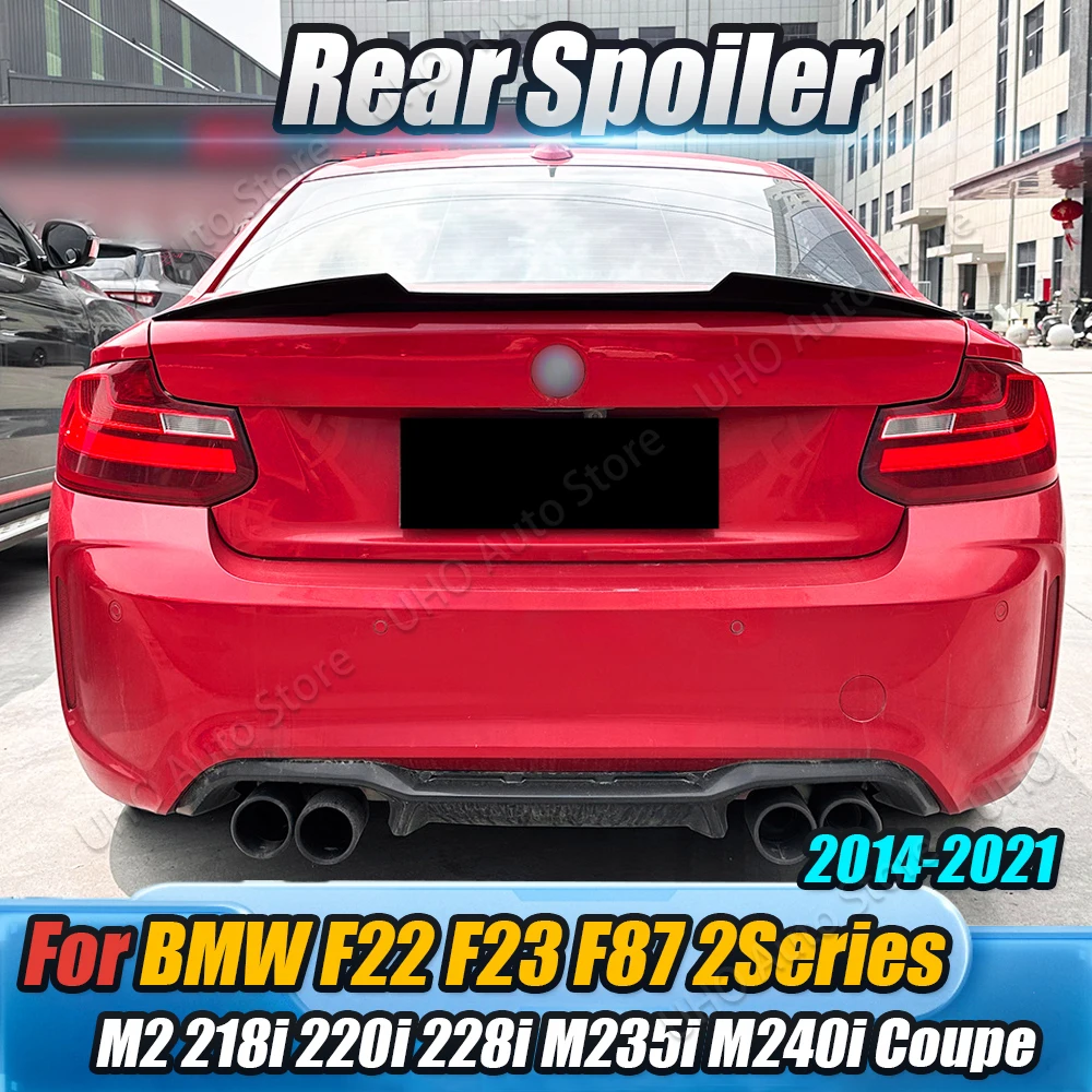 

M4 Style Car Rear Trunk Lip Tail Spoiler Wing Body Kit Trim Tuning For BMW F22 F23 F87 M2 218i 220i 228i M235i M240i 2014-2021