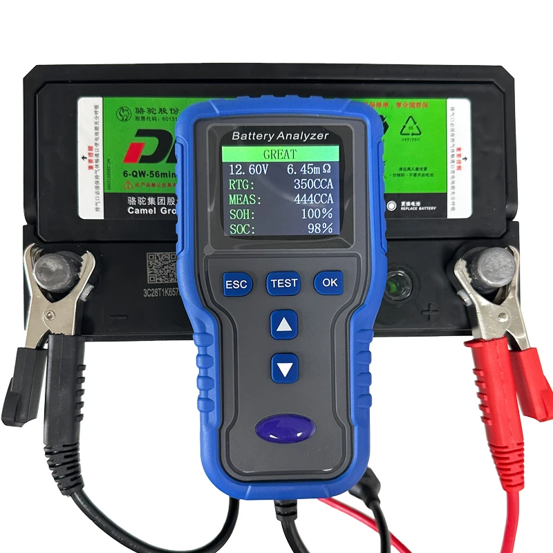 wholesale 12V 24V Car Motorcycle Digital Car Battery Analyzer Tester Starting System 100-2000CCA Load Tester Color TM2020A