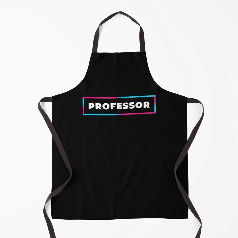 

Professor retro gradient frame Apron Dress Women's Dress For Man cook wear Apron