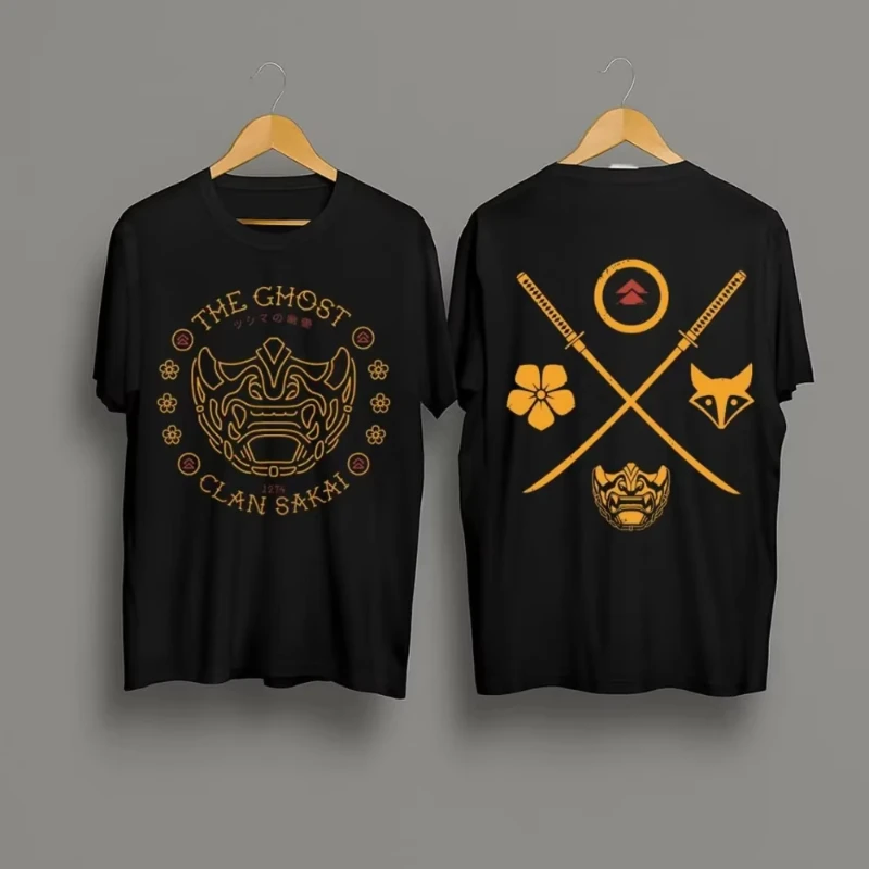 Camisetas gráficas Jin Sakai hombre camiseta Sakai Clan Japón camiseta ropa Ideas de regalos Oni camiseta Unisex