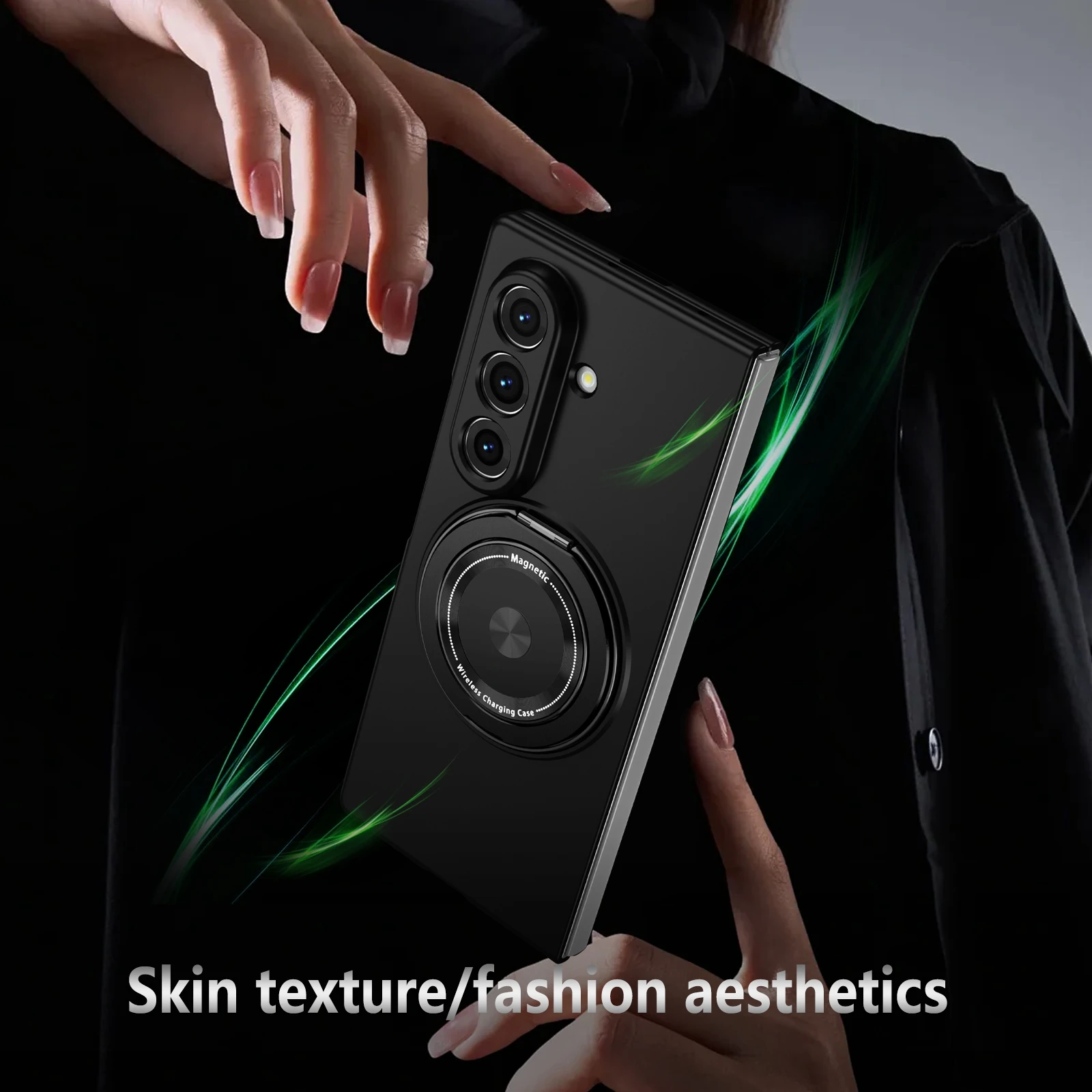 Luxury Magnetic For Magsafe Phone Case For Samsung Galaxy Z Fold 8 Ultra Z Fold 8 7 6 5 4 3 With 360° Ring Kickstand Back Cover - view 6