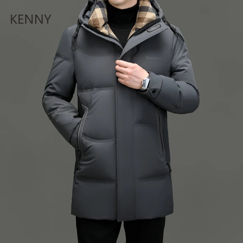 

Milk Silk Long Down Jacket Hooded Jackets Designer Clothes Men Duck Down Padding Winter Jacket for Men Casual Men's Coat