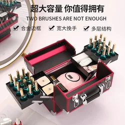 Follow the Makeup Artist Makeup Box Embroidery Beauty Nail Large Capacity Portable Portable Beauty Box