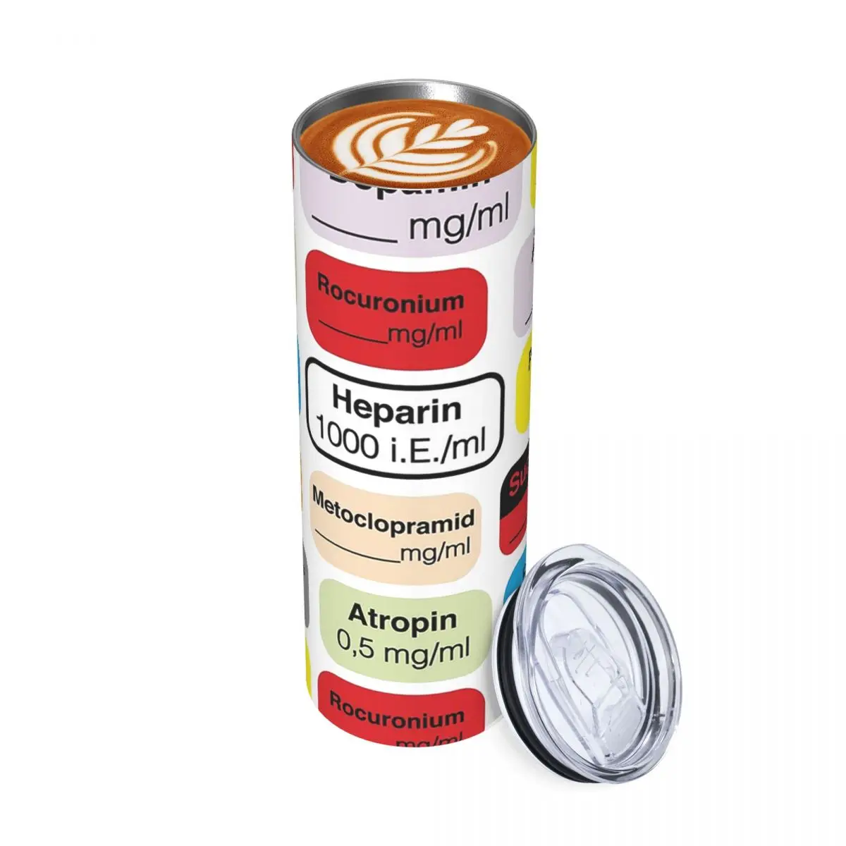 

Анестезия лекарства стакан из нержавеющей стали кружки с вакуумной изоляцией термохолодная бутылка соломинка с крышкой 20 унций