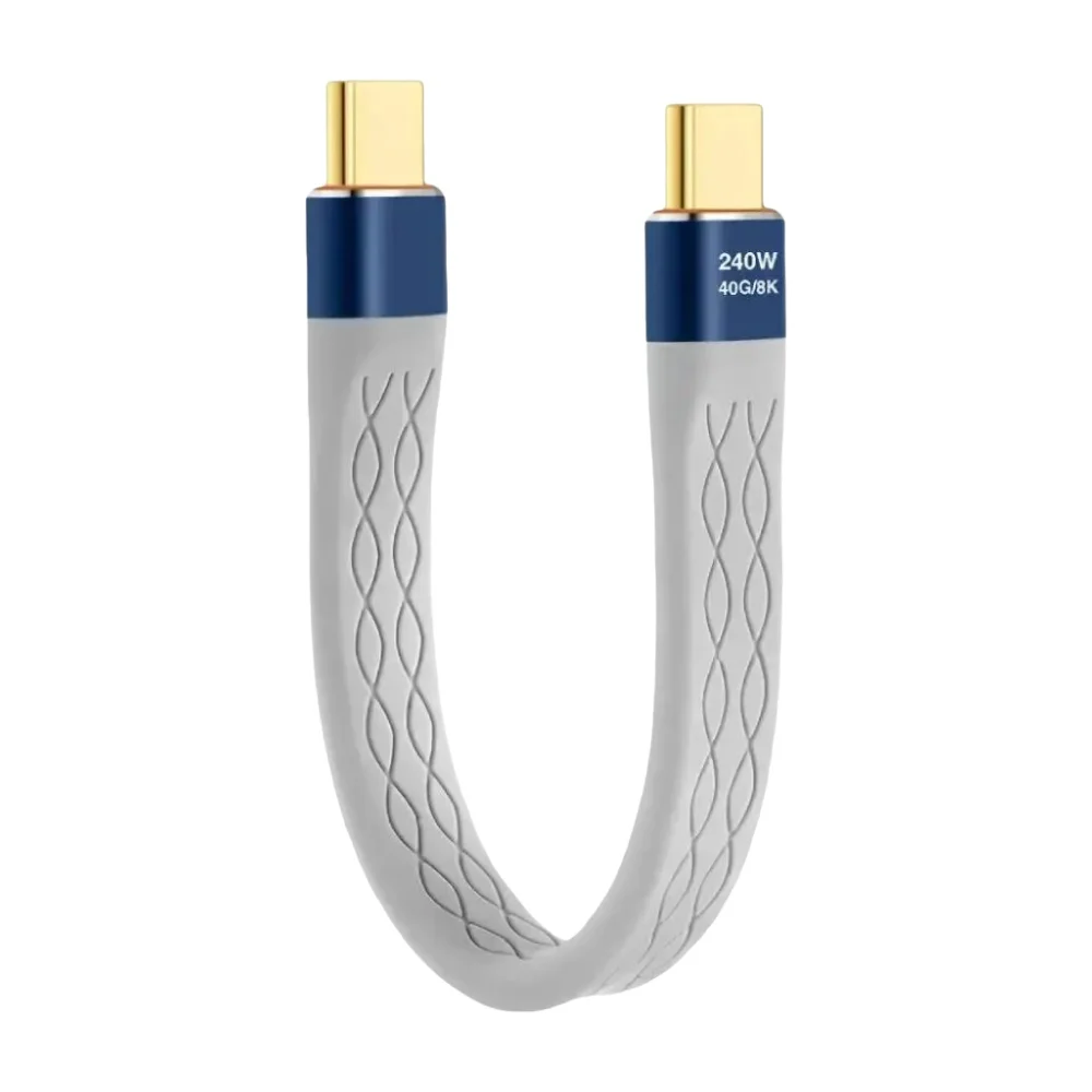 Kabel USB4 do transmisji danych 40 Gbps USB C do Type C Krótki kabel PD 240W 8K 60Hz do Thunderbolt 3/4 iPhone 15 Pro Max SSD Power Bank — 2