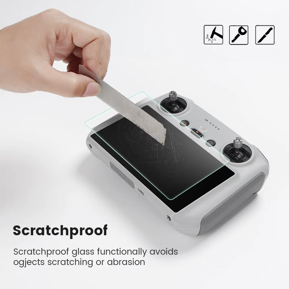 9hd用強化ガラススクリーン,リモコン付き,ミニ3/mini 3 pro/mavic 3/air 3/mini 4 pro,リモートコントロールデバイス用