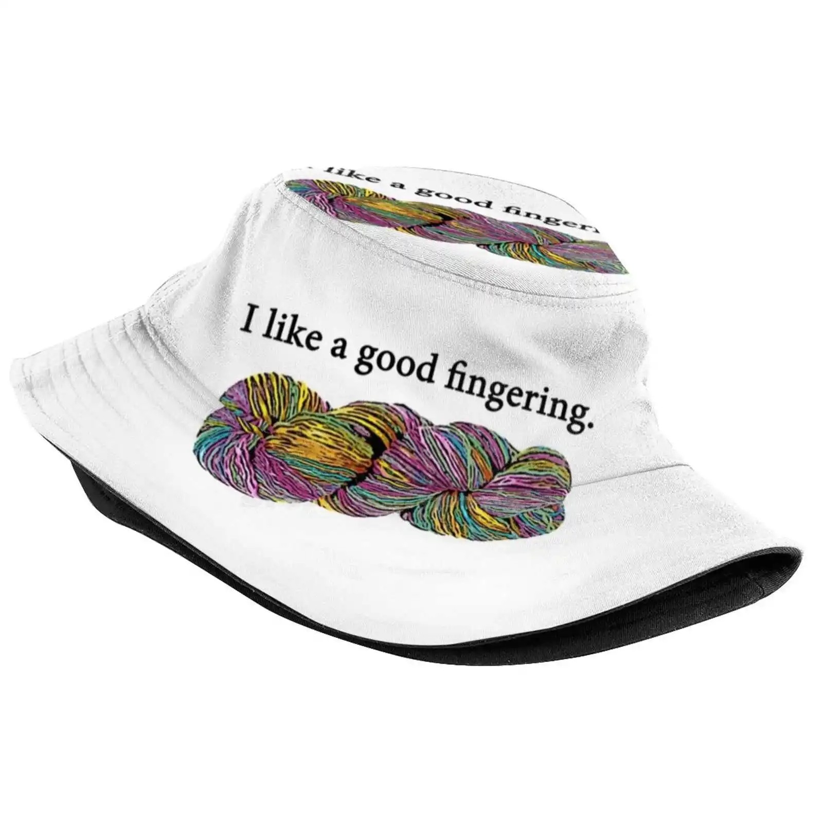 I Like A Good Fingering (Yarn). Sun Cap Fisherman Hat Bucket Hats Fingering Yarn Knitting Crocheting Fiber Fingering Weight