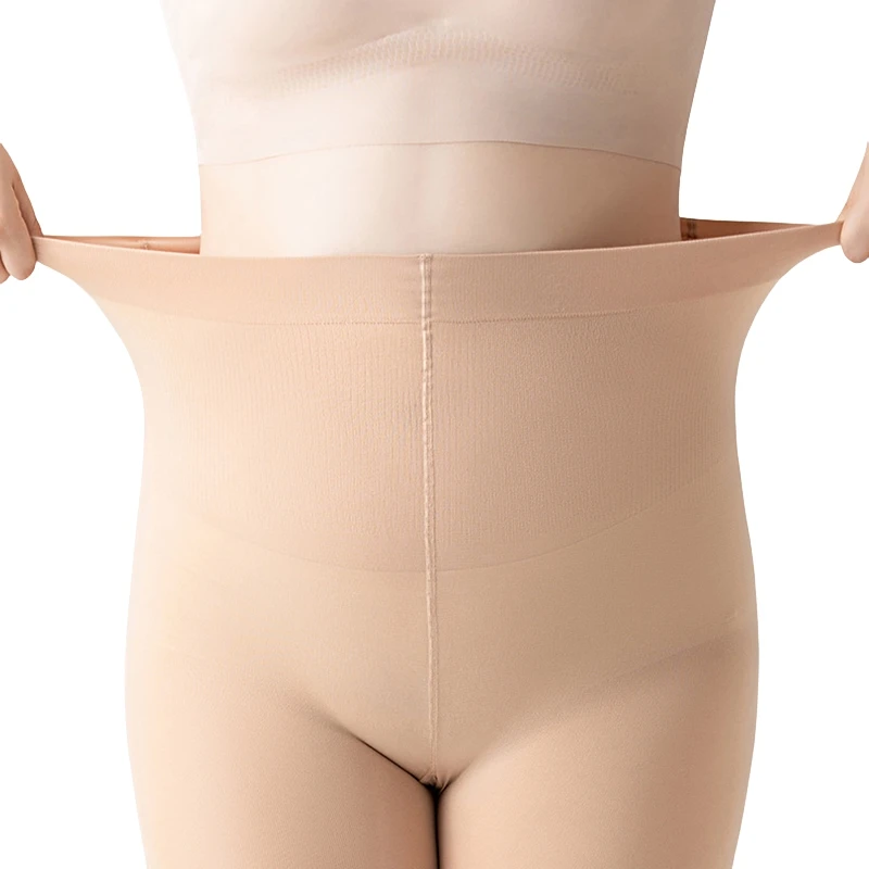 150g Damen Plus Size Strumpfhose Körper gewicht 80kg kann weich sein hohe Elastizität fußlos nackt schwarz Kompression strümpfe Bein tragen – Detail 14