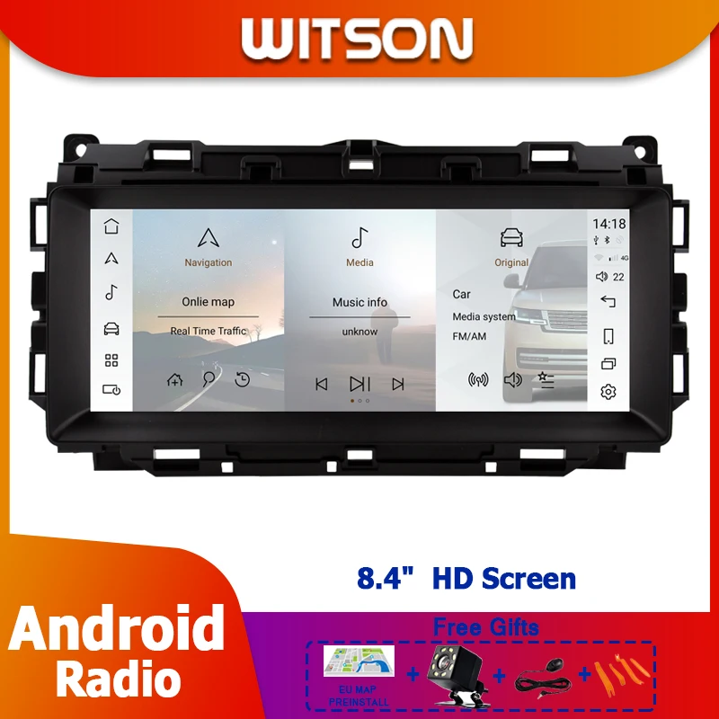 

10.25'' Car GPS Radio Stereo Harmon Kardon Unit For Jaguar F-PACE XE 2016-2019 Keep Factory Menu CarPlay Auto Multimedia Player