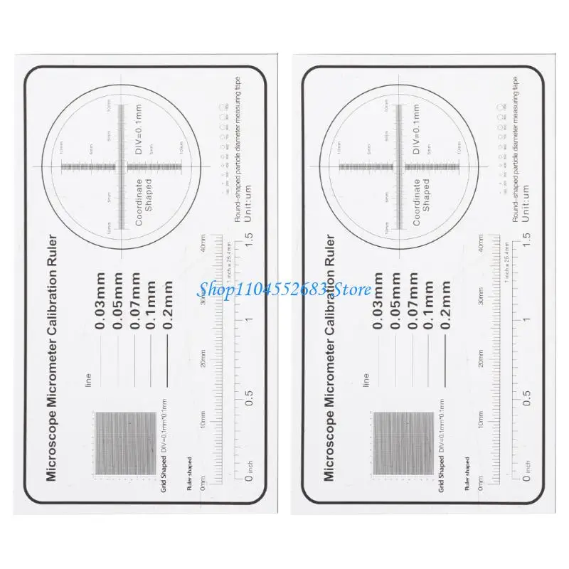 Y6GD Multifunction Microscope Micrometer Calibration Ruler Slide Microscope Reticle Micrometer for Precise Measurement