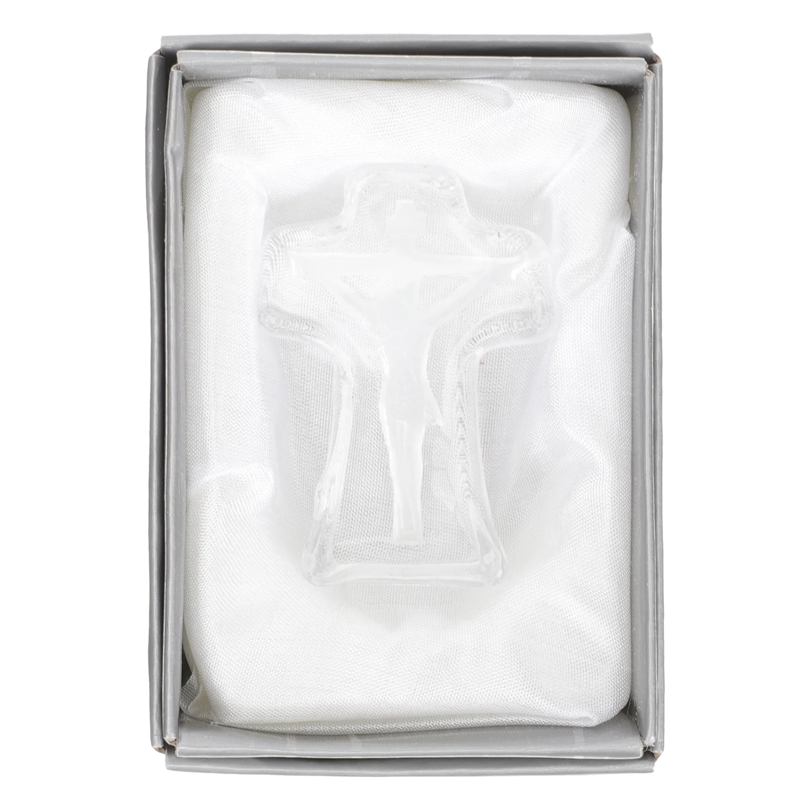 

2Sets Crystal Cross Standing Decor Premium Religious Ornament for Home Church Office Blessing Gift Unique Desktop Accessory