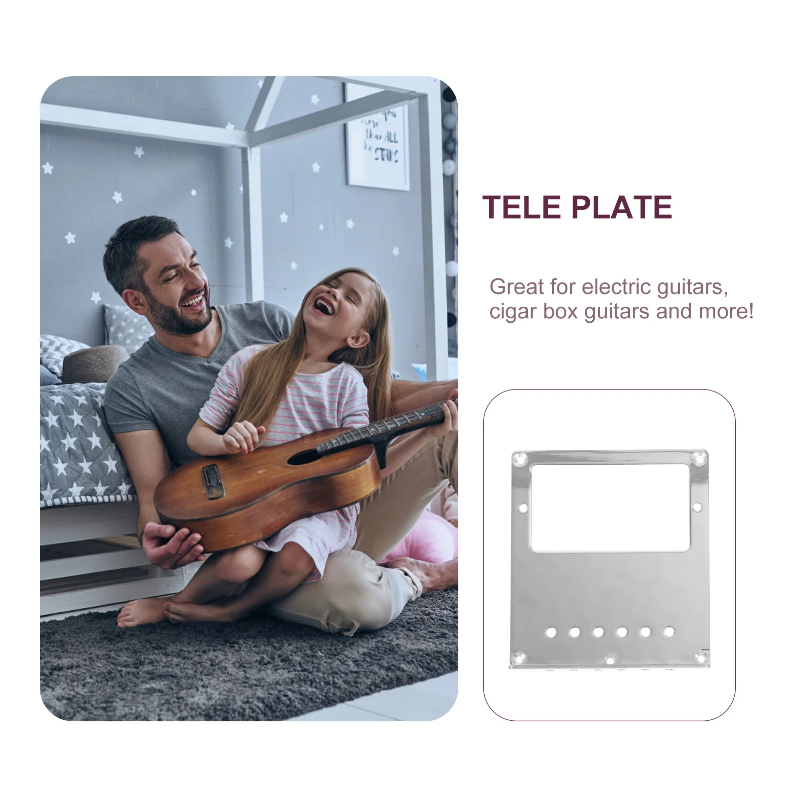 

Top-Loading Electric Guitar Bridge Plate 102Mm Stainless Steel Pickup Replacement For Humbucker Cigar Box Guitar Silver