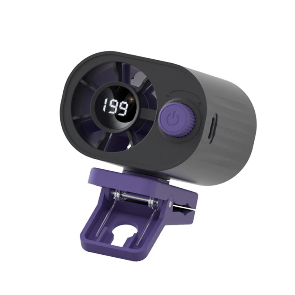 Clip Fan with Ice Pack Slot for Waist Hanging and Umbrella Fixing Portable For Outdoor Cooling Fan for Hot Climate Use