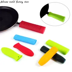 Silicone World coperchio della maniglia della pentola in Silicone manicotto del supporto della casseruola impugnatura della copertura antiscivolo parti delle pentole manico della padella utensili da cucina unici