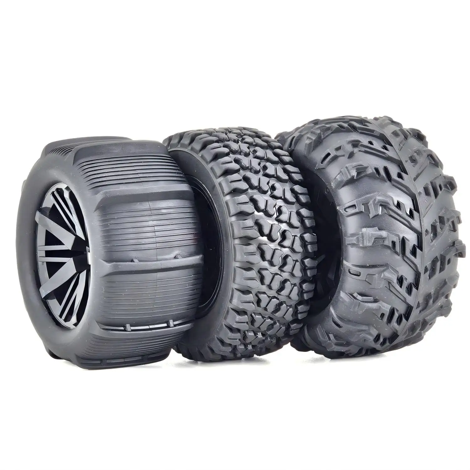Neumáticos para Coche RC, 4 Piezas, Hexágono de 12 mm, para SCY 16101/2/3, MJX 16208/9, 14209, JJRC Q130, C8805, HBX, Wltoys Car 6304
