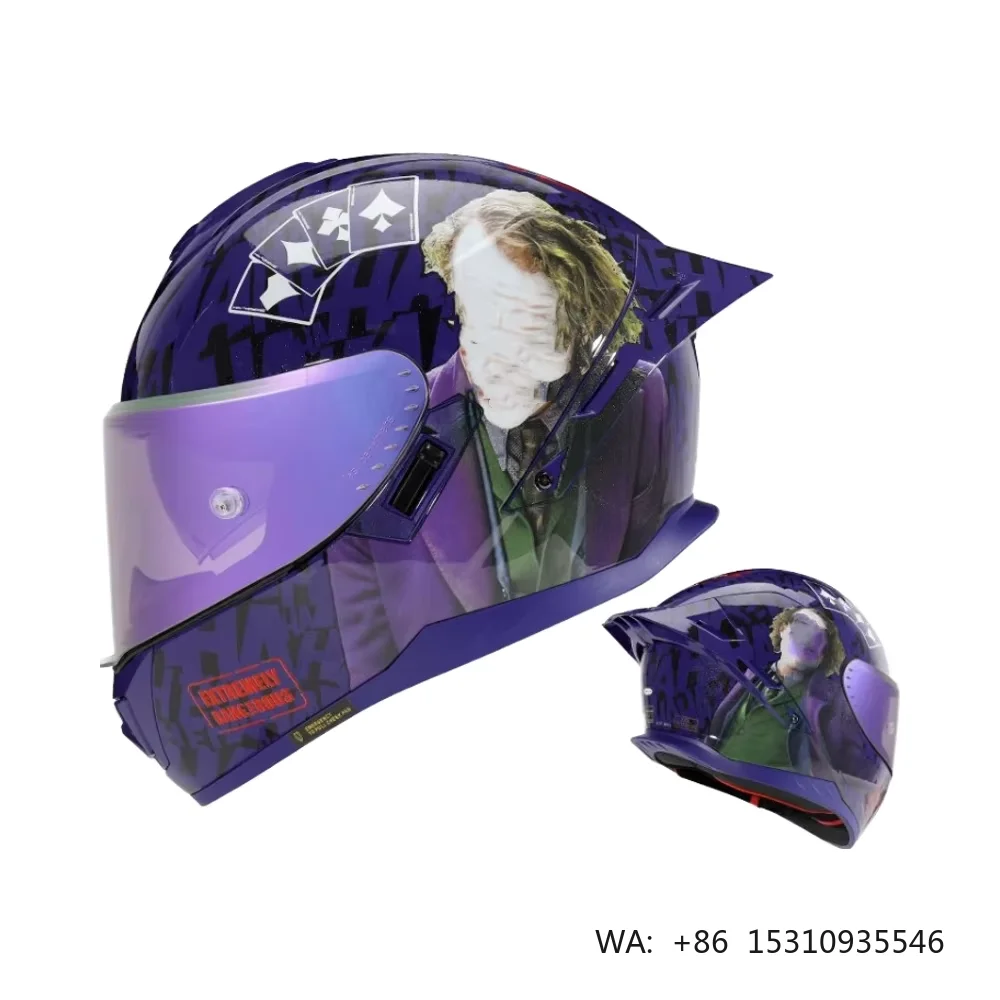 DOT 2026 Full Face  Motorcycle Helmet with Dual Visors ABS Material New Condition Factory Used XL Size for Riding