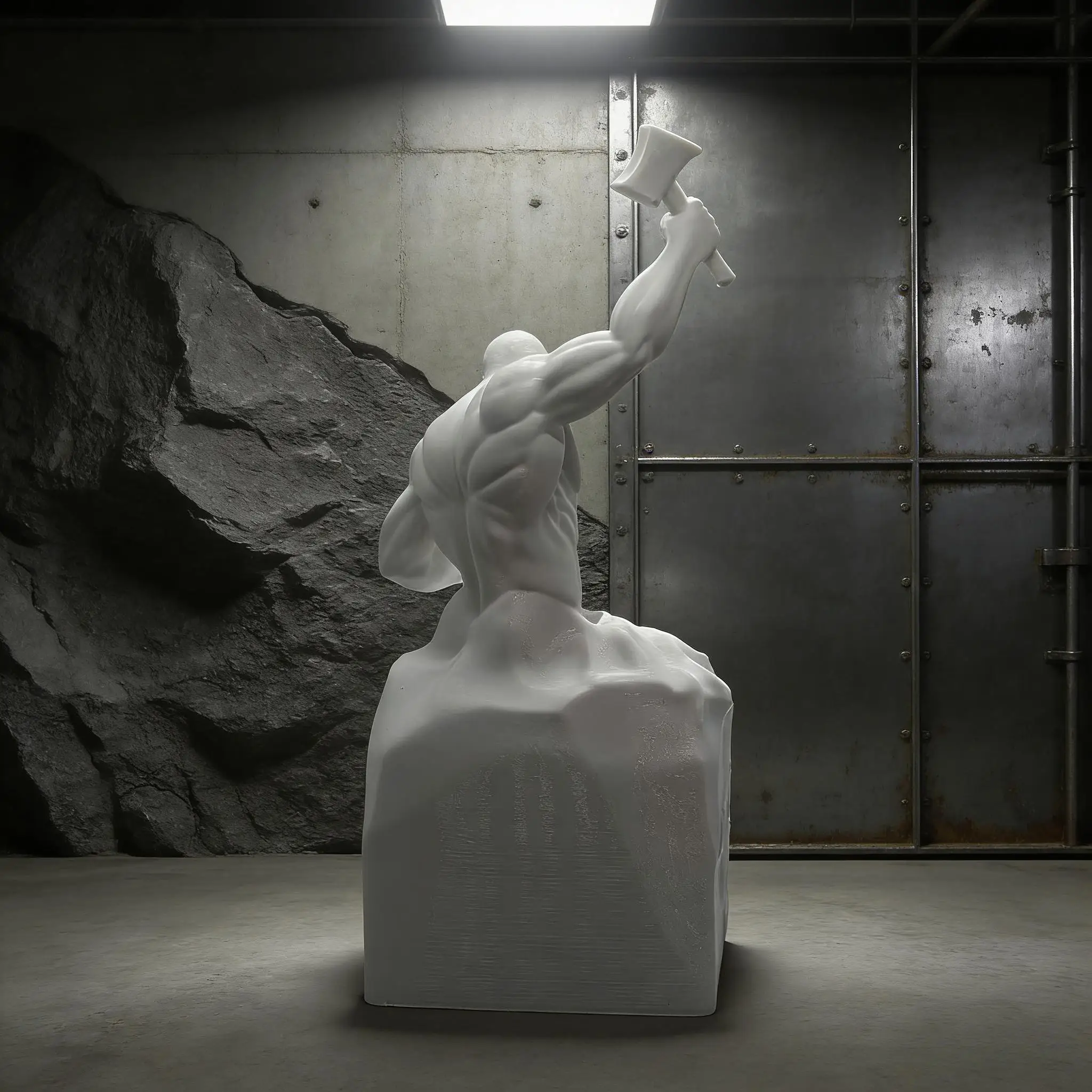 1-teilige Muskelmann-Figur zum Selbstgestalten, Inspirierende Muskelmann-Statue, Herzerwärmende Heim- und Bürodekoration, ein unverzichtbarer Wohndekor-Artikel – Detail 4