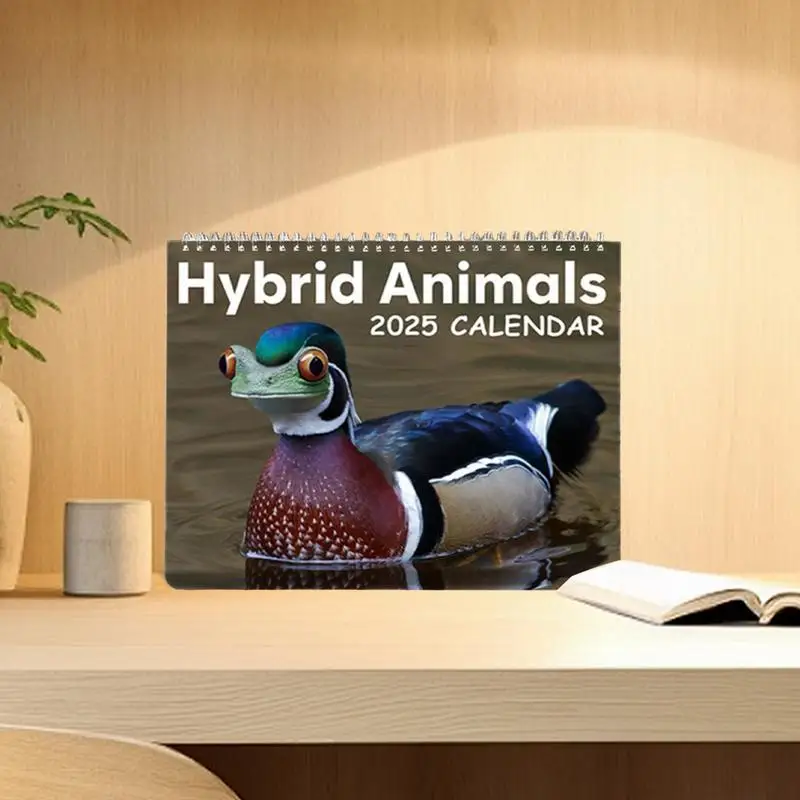 Hybrid Animals Wall Calendar Monthly Calendar Yearly Planner Wall Calendar Wall Planner Jan 2025-Dec 2025 Hybrid Animals 12