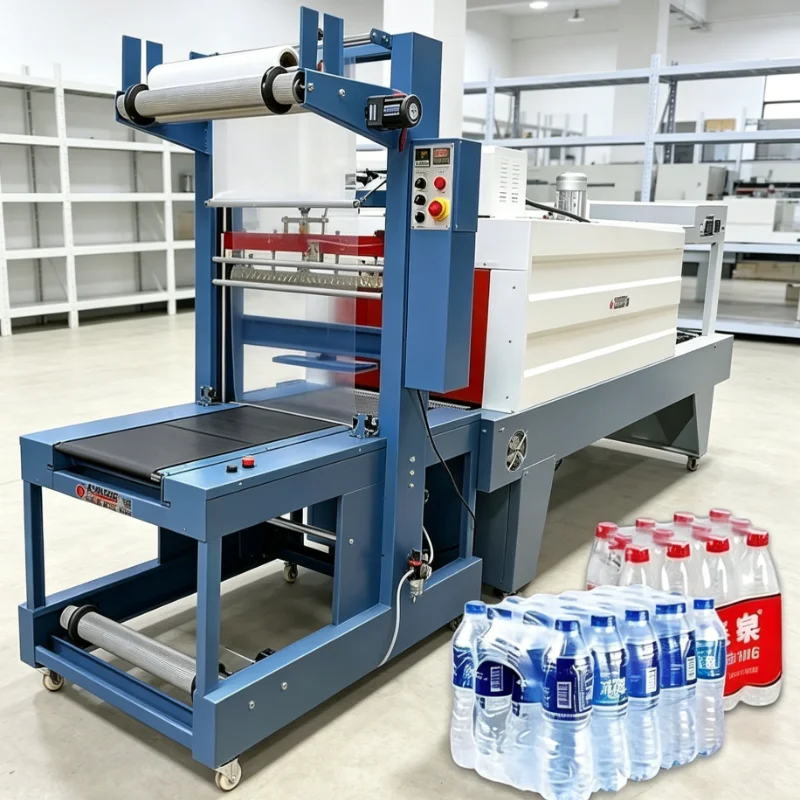 Customized Automatic Conveyor Shrink Wrapper Heat Tunnel Industrial Sealer POF Film Packaging Equipment CE Certified Heavy Duty