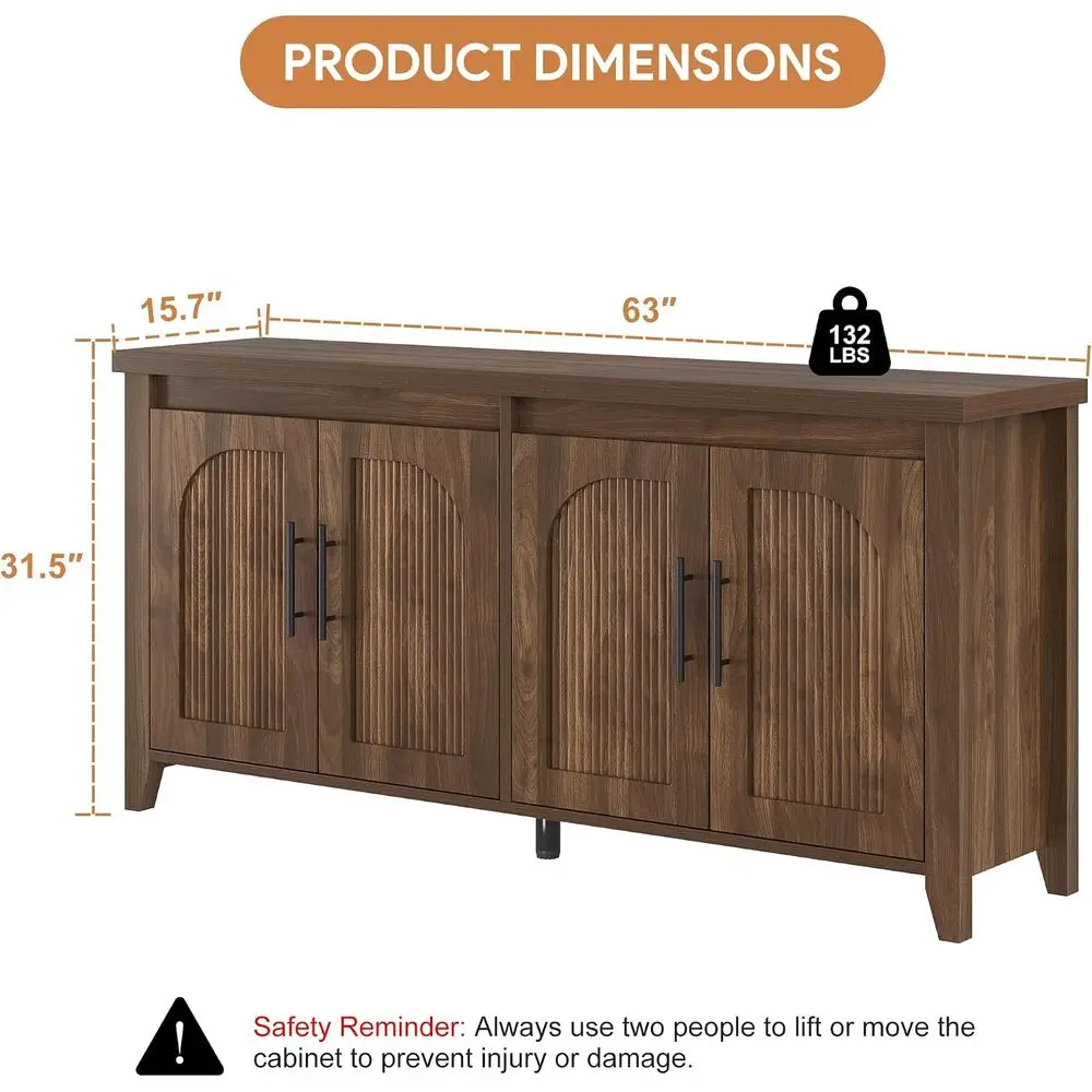 ern Buet Cabinet with Storage, 63