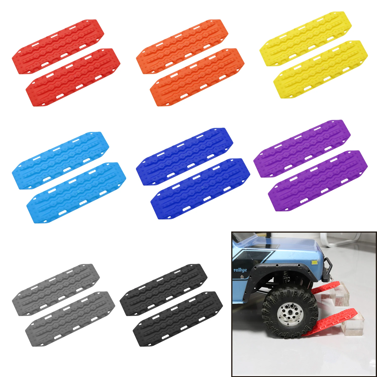Simulation Plastic Escape Board Decoration For 1/18 1/24 RC Crawler Car TRX4M Defender Bronco SCX24 FMS Fcx18 Fcx24 DIY Parts