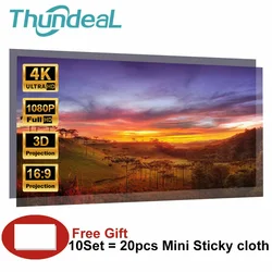 100inch 60 84 120 130 inch 16:9 Projector Scherm Hoge Helderheid Reflecterende Stof Doek Scherm voor Sony Espon BenQ XGIMI Beamer