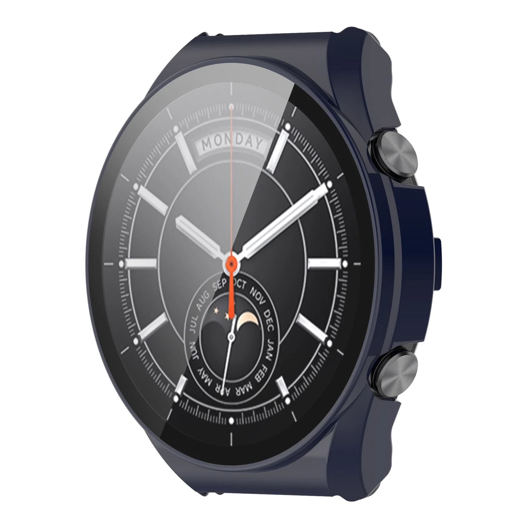 Protective Screen for Xiaomi Watch S1 Integrated Protective Case Watch Toughened Film Ultra Slim Protective Shell B