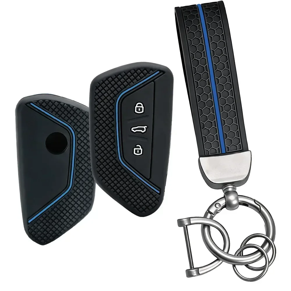 Silicone Remote Case Key Cover For Skoda Octavia 4 A8 MK8 For Seat Leon Fr Mk4 Cupra Formentor 2023 accesorios For VW Golf 8 ID4