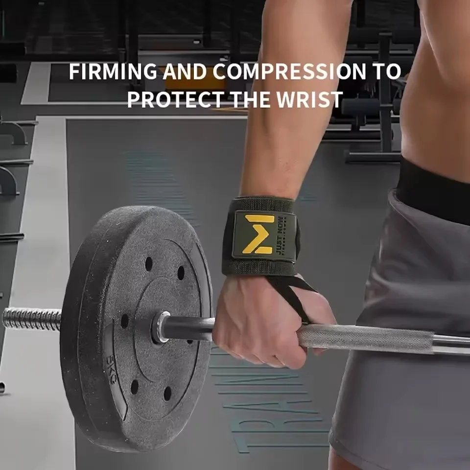 1Pair Wrap Around Wrist Wraps Fitness Wrists Tendon Sheaths Sleeves Joint Strain Pain Exercise Bench Press Weightlifting Unisex