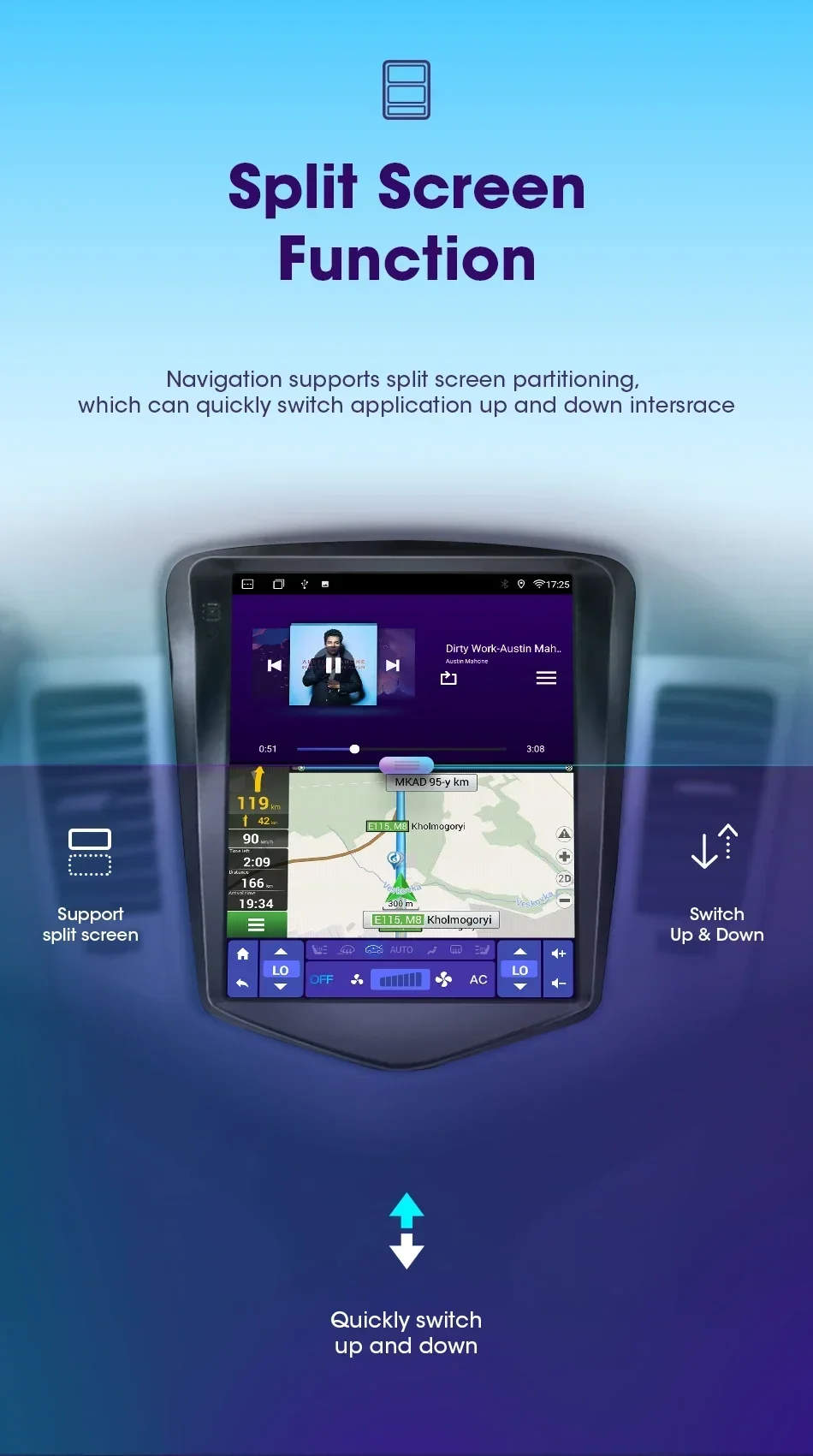Srnubi Android Autoradio für Chevrolet Cruze J300 2008-2012 Navigation Stereo Multimedia Player Carplay Vertikaler Bildschirm Head Unit – Detail 10