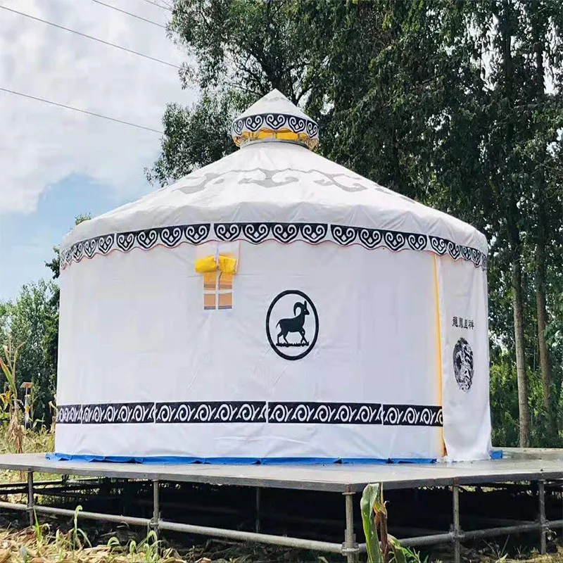 

Mongolian yurt tent outdoor farmhouse dining windproof and thermal insulation