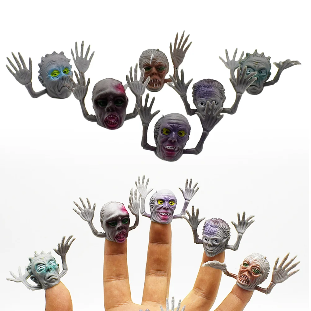 12 Stück Horror-Fingerpuppen für Kinder, Geister-Finger-Spielzeug, lustiges Mini-Spielzeug, Neuheit, Geschichtenerzählen