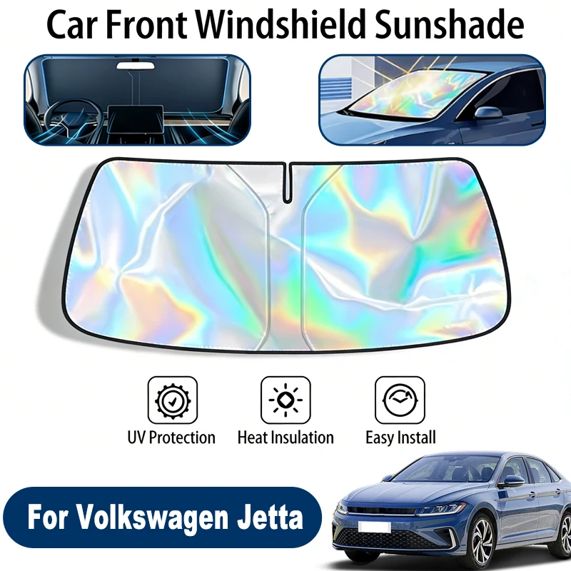 

Windshield Sun Shade For Volkswagen Jetta Foldable UV Reflective Front Window Sun Protection Cover Accessories