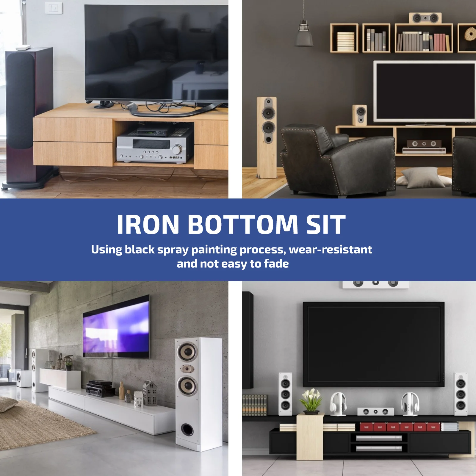 

Stage Box Seat Speaker Stand Iron Base Wall-mounted Metal Holder Cabinet Pole Bracket