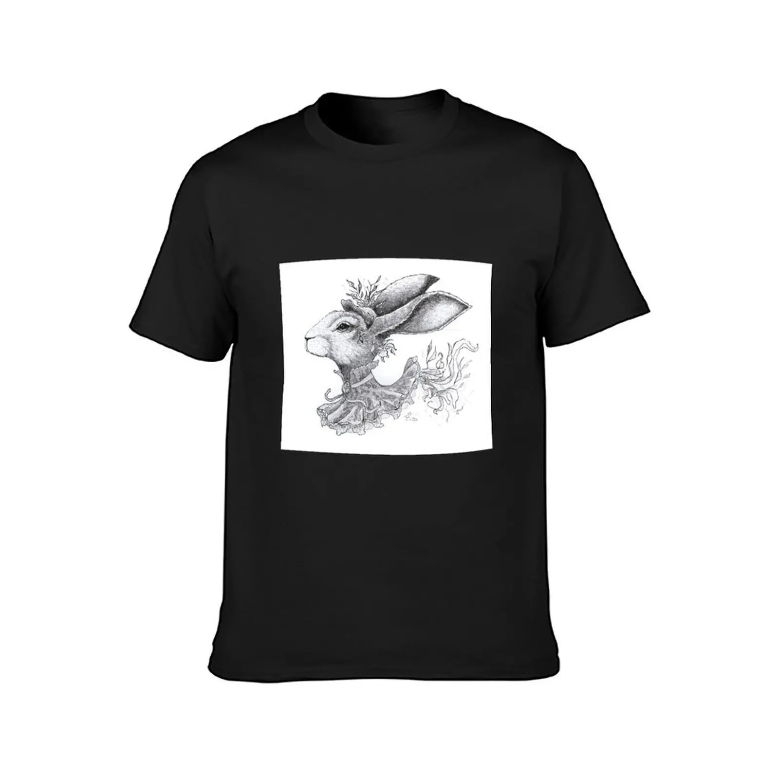 Rabbit in frill T-Shirt boys whites for a boy Blouse customizeds heavyweight t shirts for men