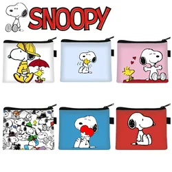 Nowy portfel Snoopy figurki Anime portmonetka moda studencka etui na karty torby kreskówka klips na pieniądze prezenty urodzinowe dla dzieci