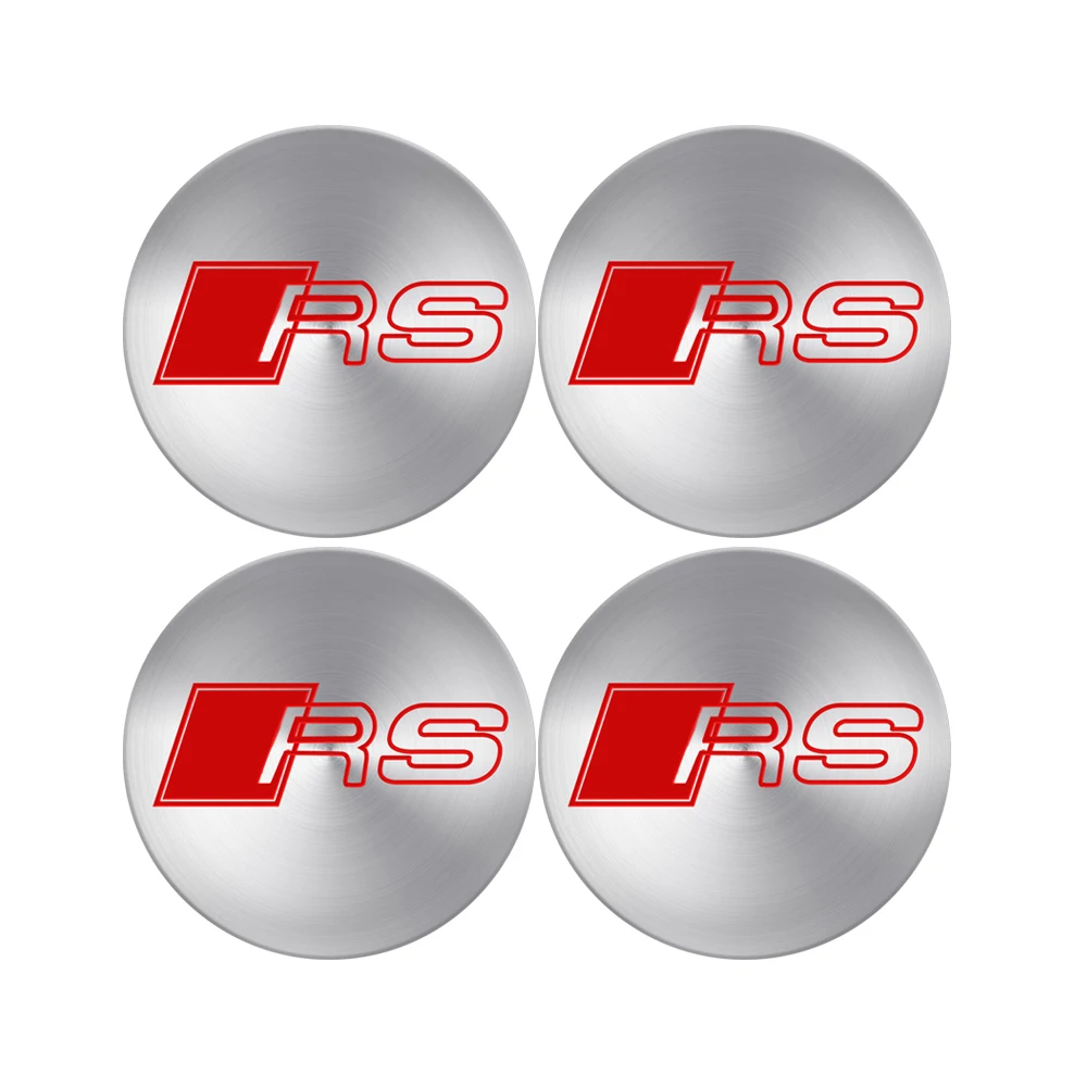 56/60/63/65/68mm Auto-Radnabenkappen-Aufkleber für Audi A3 8P 8V A6 C8 C7 A4 B7 S8 Q3 Q5 RS Sline A8 D3 D4 A5 A8