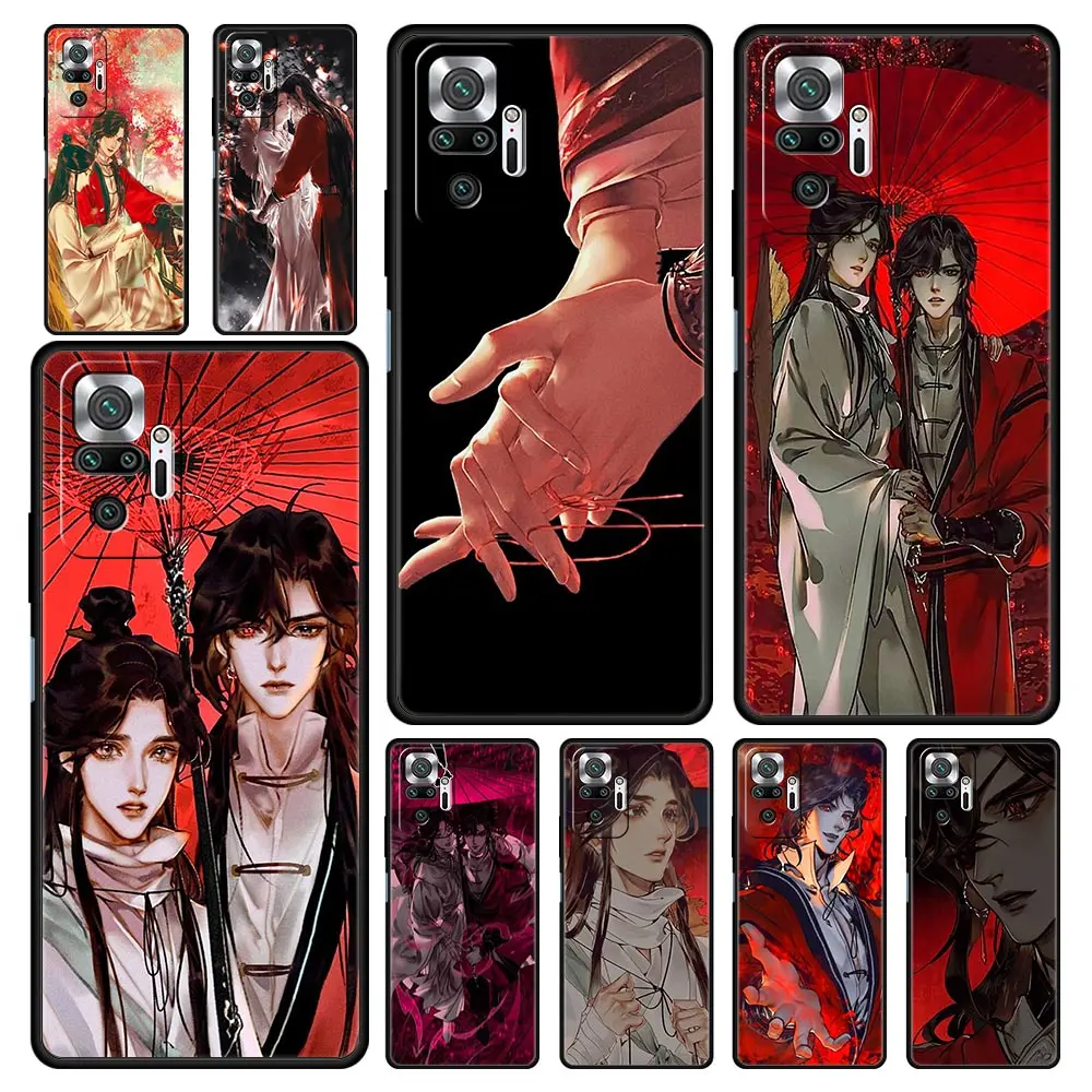 

For Redmi 10C Cases Heaven Official’s Blessing Anime Case For Xiaomi Redmi Note 12 11 9S 9 8 10 Pro Plus 7 9T 8T 9C 9A 8A Cover