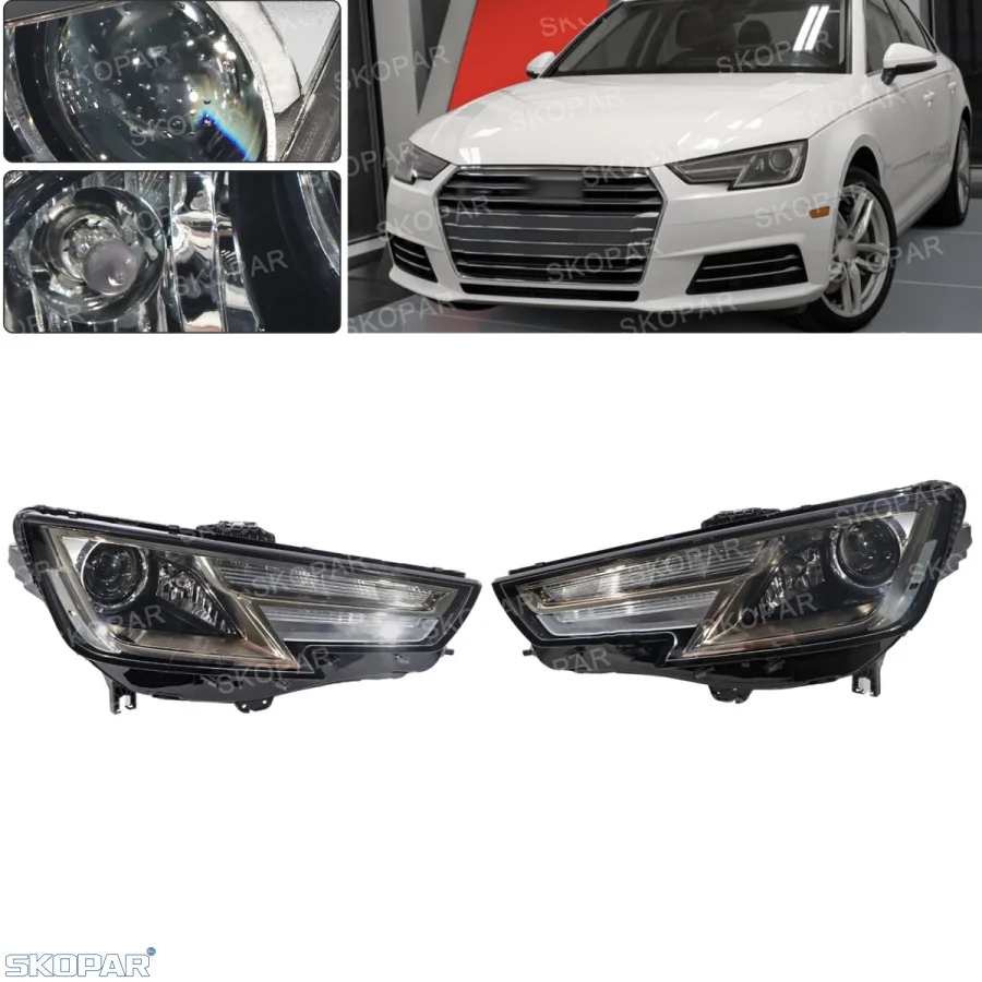 

For Audi A4 2017 2018 2019 Car Front Xenon HID Headlamp Headlight Turn Signal AU2502203/8W0941043B AU2503203/8W0941044B